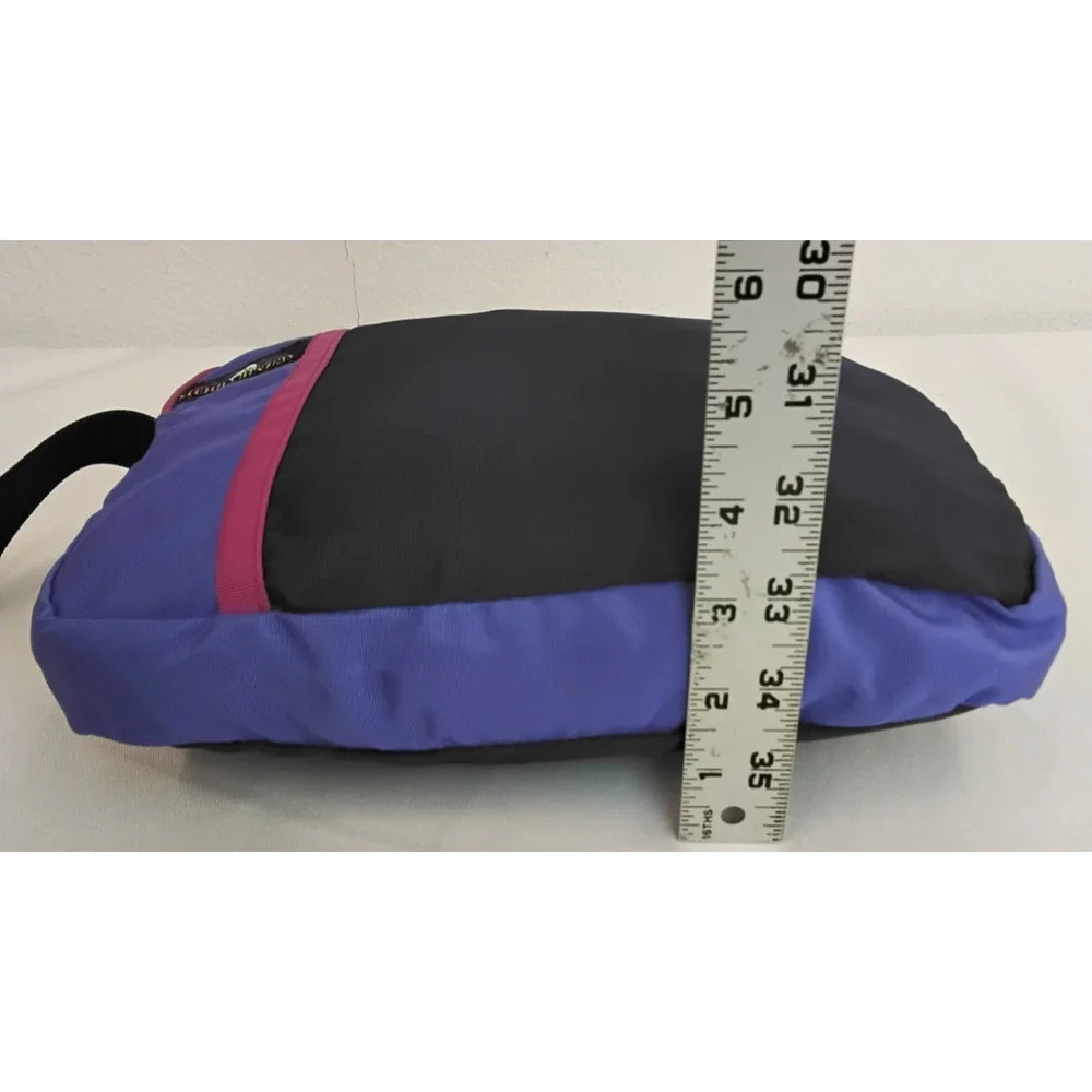 Sierra Designs Vintage Duffle Bag Color Block Purple W/ Matching Pouch #Z5794
